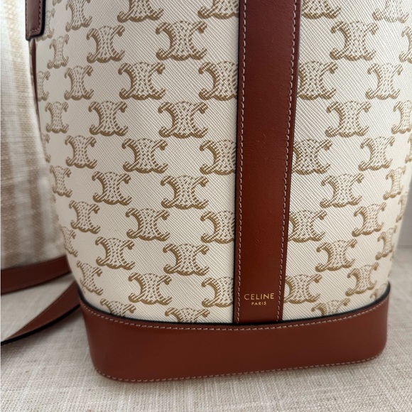 Celine Brown and Cream Women's Bag - Picture 3 of 10